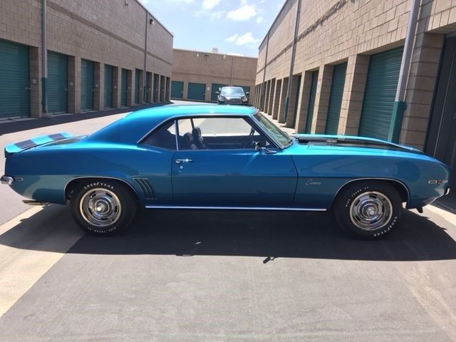 1969 Blue Chevrolet Camaro