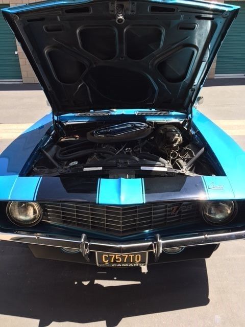 1969 Blue Chevrolet Camaro
