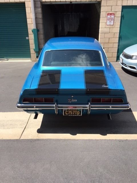 1969 Blue Chevrolet Camaro