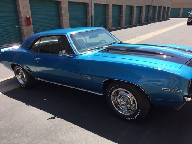 1969 Blue Chevrolet Camaro