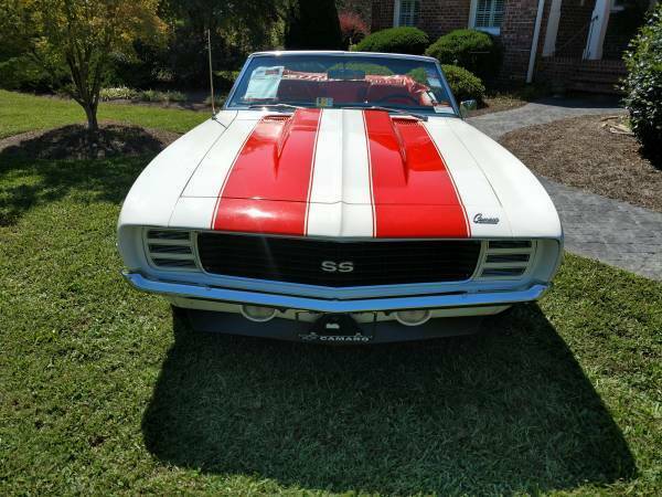 1969 White Chevrolet Camaro Convertible