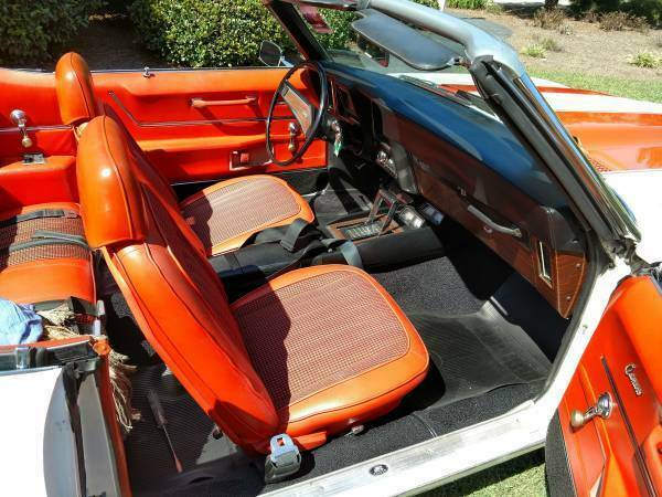 1969 White Chevrolet Camaro Convertible