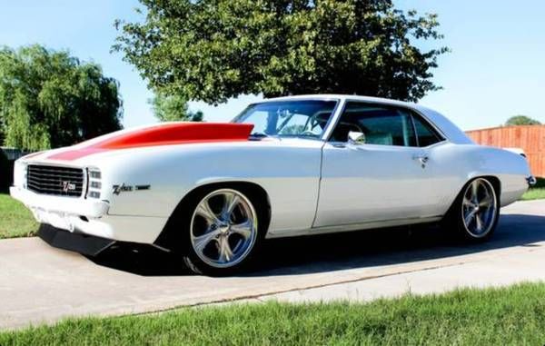 1969 White Chevrolet Camaro Coupe