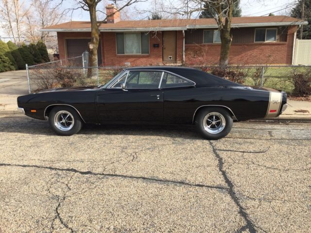 1969 Black Dodge Charger Coupe