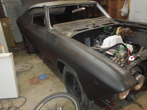 1969 Black Chevrolet Chevelle Coupe