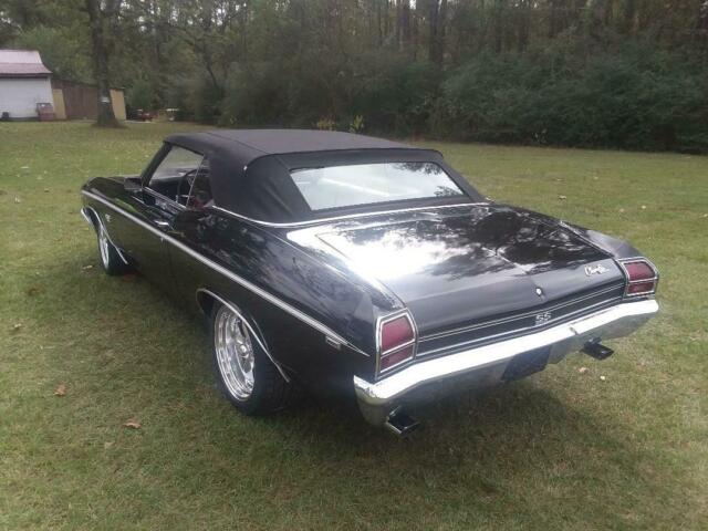 1969 Black Chevrolet Chevelle Convertible