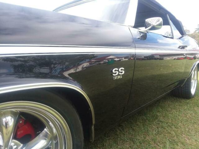 1969 Black Chevrolet Chevelle Convertible