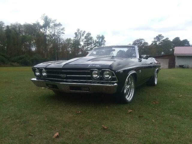 1969 Black Chevrolet Chevelle Convertible
