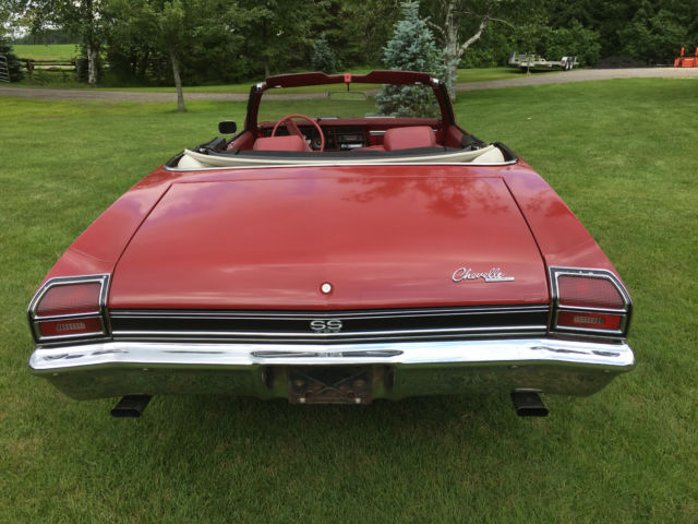 1969 Burgundy Chevrolet Chevelle Convertible