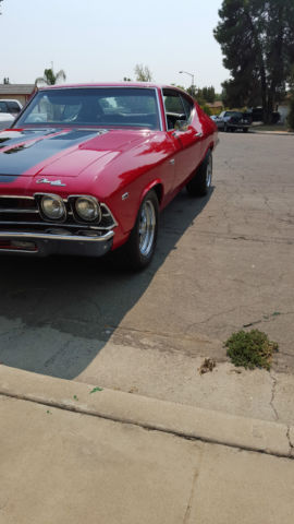 1969 red/black Chevrolet Chevelle Coupe