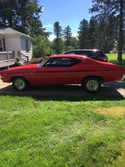 1969 Red Chevrolet Chevelle Coupe
