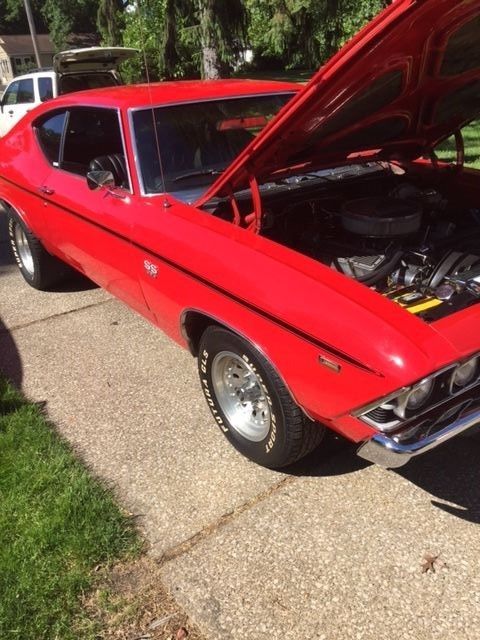 1969 Red Chevrolet Chevelle Coupe