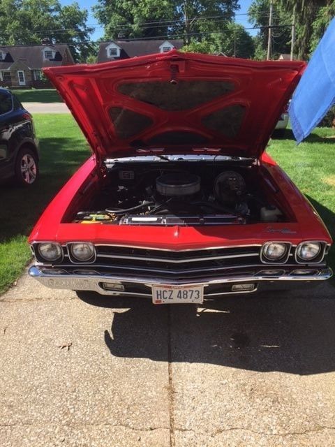 1969 Red Chevrolet Chevelle Coupe