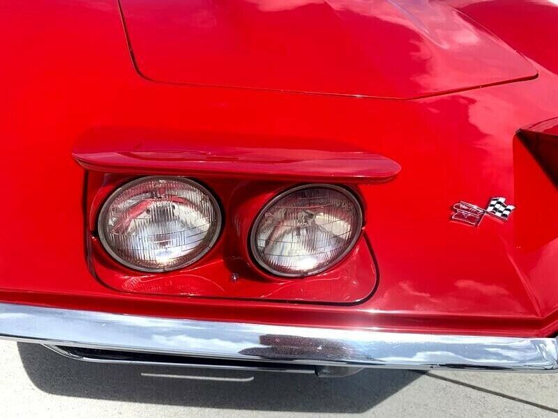 1969 Red Chevrolet Corvette --