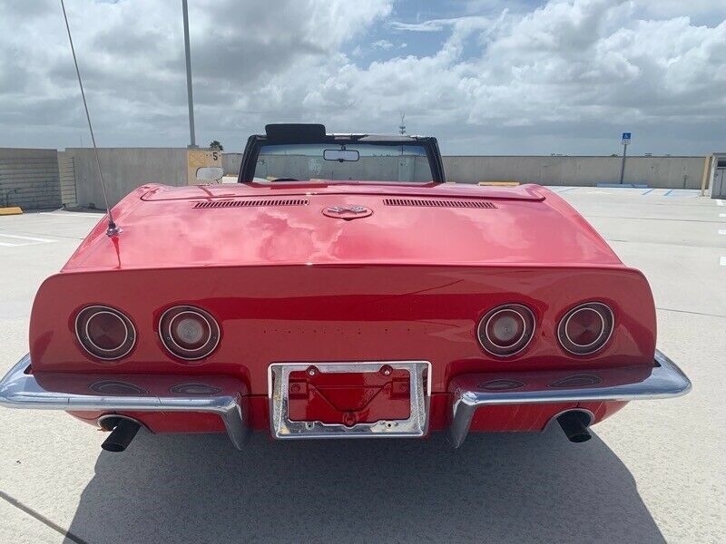1969 Red Chevrolet Corvette --