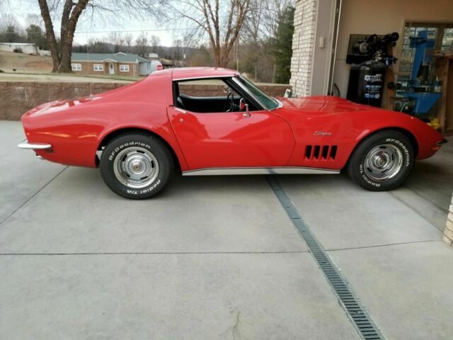 1969 Red Chevrolet Corvette Coupe