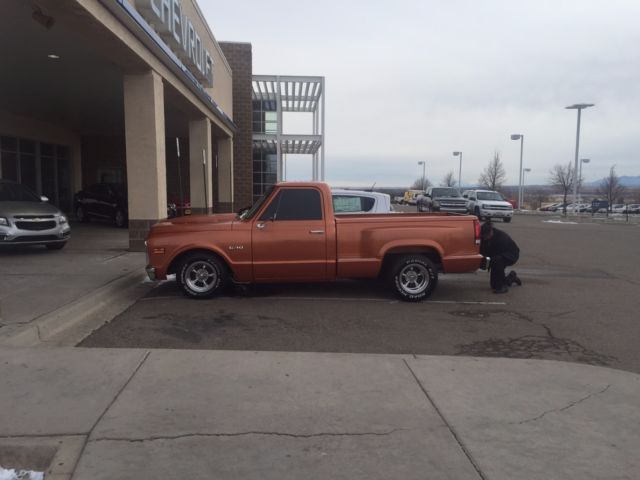 1969 Orange Chevrolet C-10