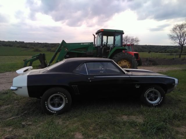 1969 Black with White Stripe Chevrolet Camaro Coupe