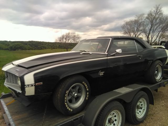 1969 Black with White Stripe Chevrolet Camaro Coupe