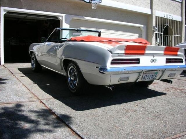 1969 Orange Chevrolet Camaro Convertible
