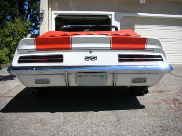 1969 Orange Chevrolet Camaro Convertible
