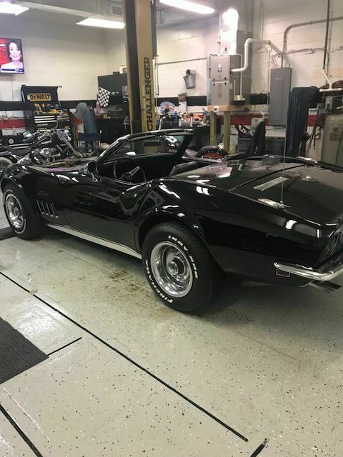 1969 Black Chevrolet Corvette Convertible