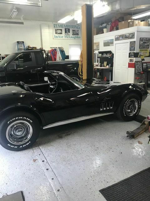 1969 Black Chevrolet Corvette Convertible