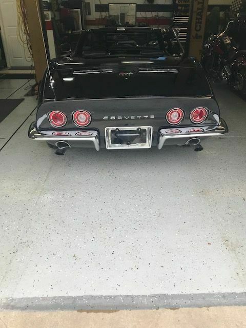 1969 Black Chevrolet Corvette Convertible