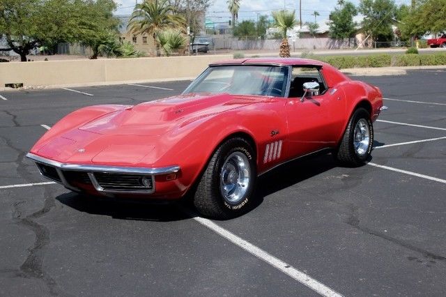 1969 Red Chevrolet Corvette Coupe
