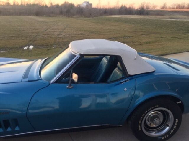 1969 Blue Chevrolet Corvette Convertible