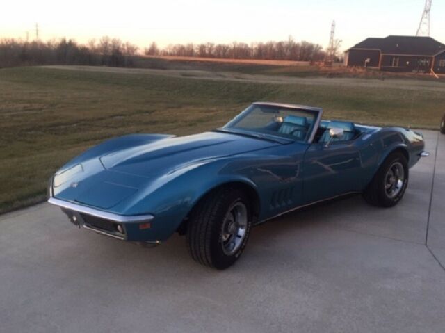1969 Blue Chevrolet Corvette Convertible