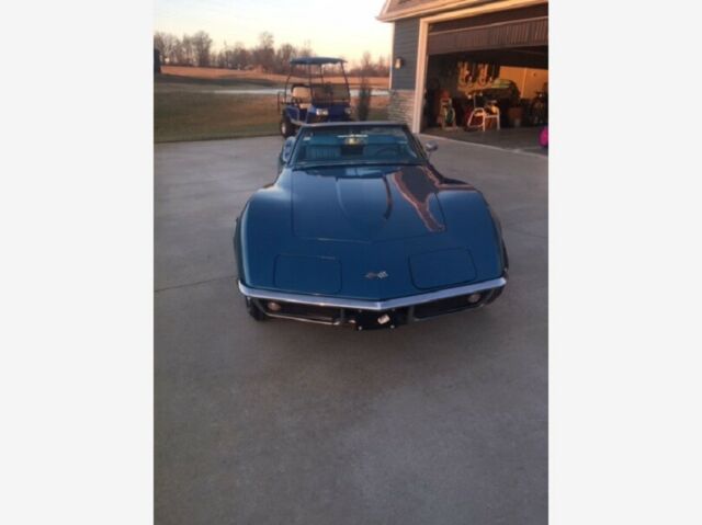 1969 Blue Chevrolet Corvette Convertible