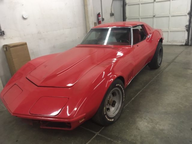 1969 Red Chevrolet Corvette 2dr coupe