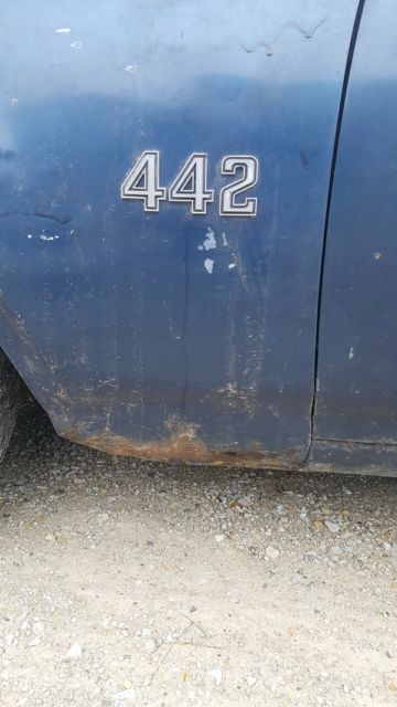 1969 Blue Oldsmobile Cutlass Convertible