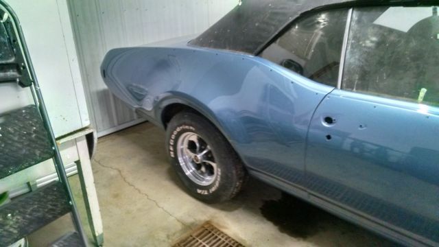 1969 Blue Oldsmobile Cutlass Convertible