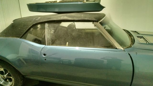 1969 Blue Oldsmobile Cutlass Convertible