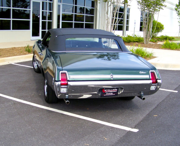 1969 Green Oldsmobile Cutlass Convertible