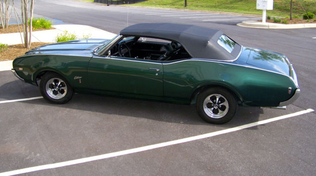 1969 Green Oldsmobile Cutlass Convertible