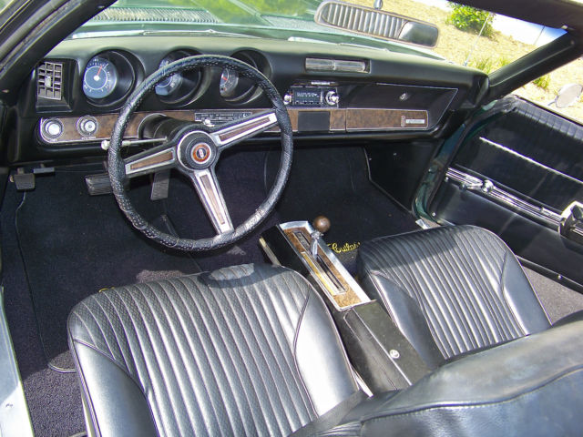 1969 Green Oldsmobile Cutlass Convertible