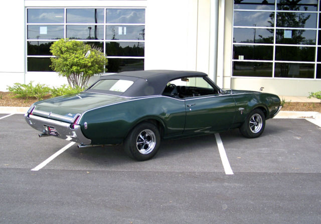 1969 Green Oldsmobile Cutlass Convertible