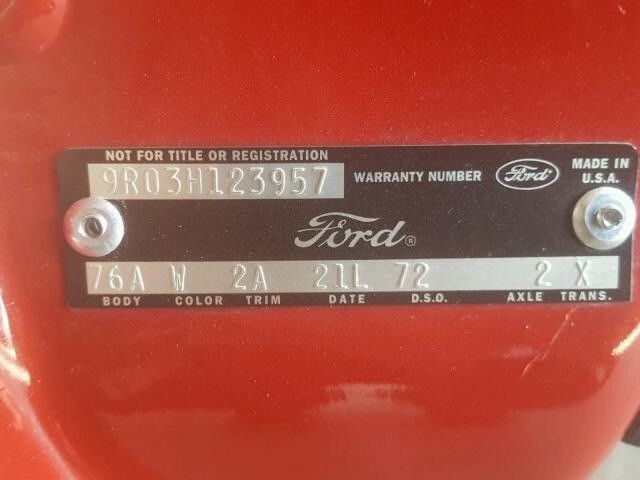 1969 Red Ford Mustang Convertible