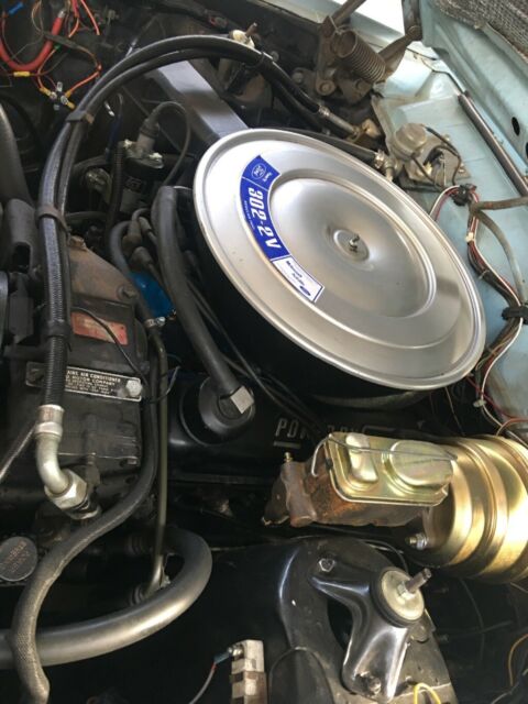 1969 Blue Ford Torino Convertible