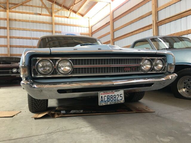 1969 Blue Ford Torino Convertible