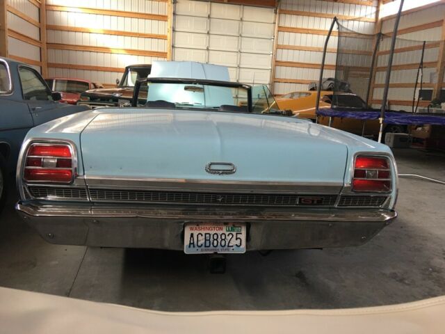 1969 Blue Ford Torino Convertible