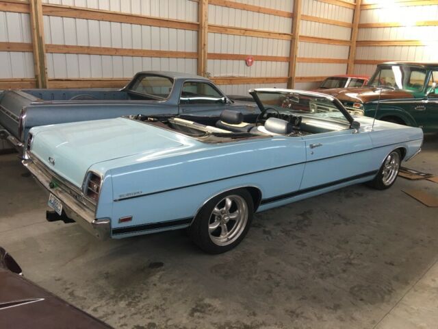 1969 Blue Ford Torino Convertible