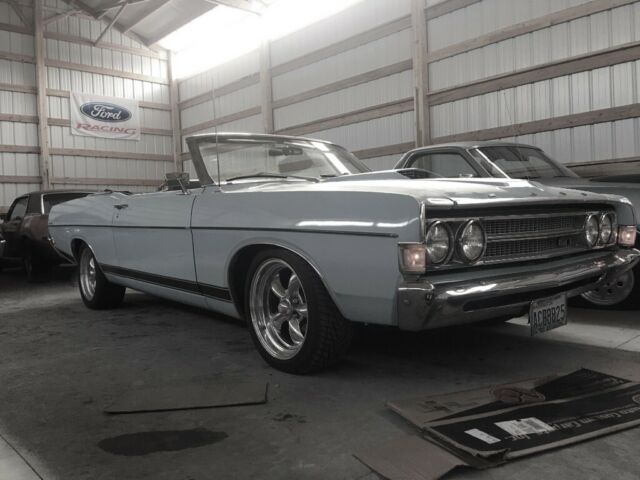 1969 Blue Ford Torino Convertible