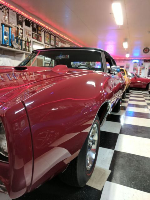 1969 Red Pontiac GTO Convertible