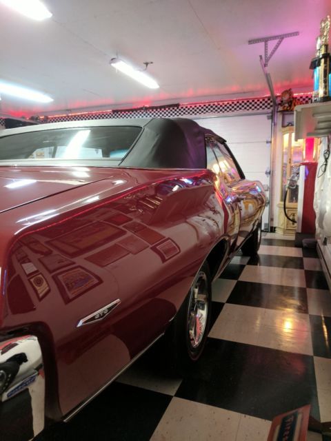 1969 Red Pontiac GTO Convertible