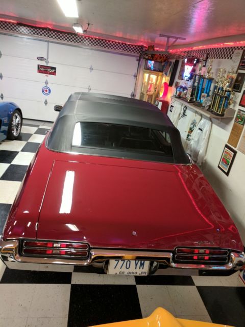 1969 Red Pontiac GTO Convertible