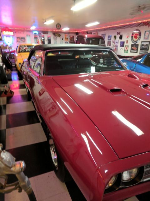 1969 Red Pontiac GTO Convertible